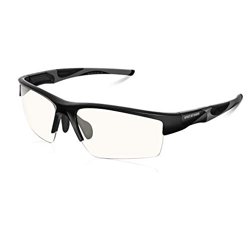 SPIRIT OF GAMER - Gafas Gaming PRO RETINA - Alta Protección para Pantallas - PC/Consolas/TV - Anti-Fatiga - Filtro de Luz Azul - Tratamiento Antirreflejo - Bloque UV - Estuche Incluido