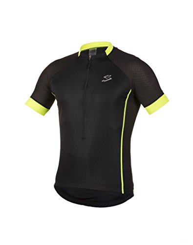 Spiuk Race Maillot, Hombre, Negro/Amarillo, M