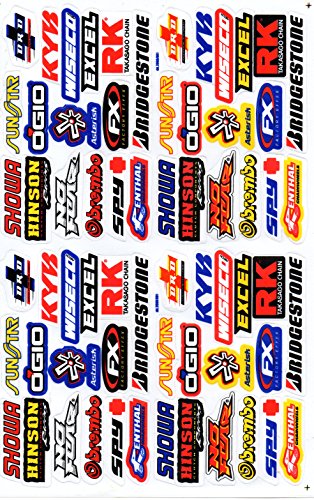 Sponsors Hoja Racing Decal Sticker Tuning Racing Tamaño: 27 x 18 cm para el coche o la moto