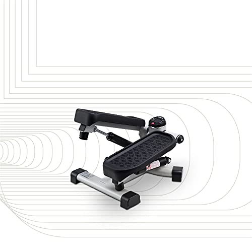 SportPlus Mini Stepper 2en1, tecnología de desplazamiento patentada, movimientos laterales y horizontales, peso max 100 kg, cilindros hidráulicos de larga duración, ordenador entrenamiento, SP-MSP-005