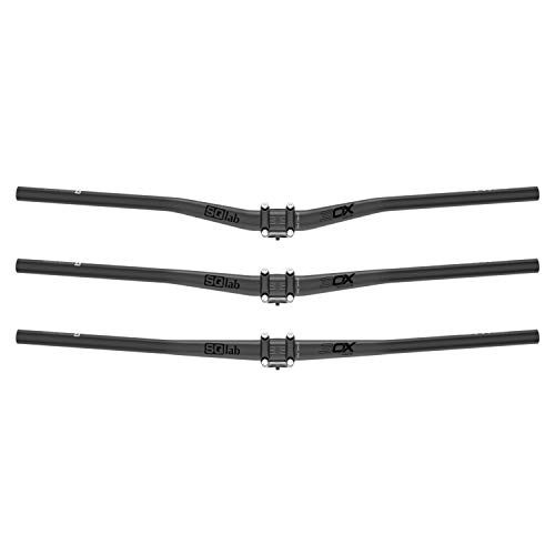 SQlab 3OX Aluminio, Low 12° Manillar, Adultos Unisex, Negro/Gris