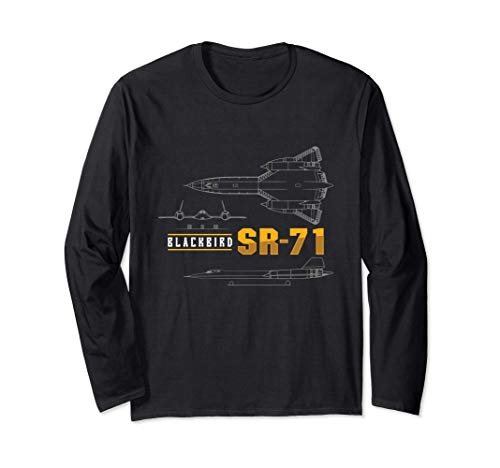 SR-71 Strategic Recon Jet Pilot Veteran Manga Larga