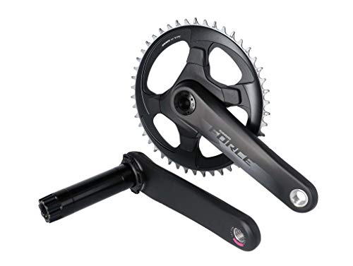 Sram Force 1x D1 Dub - Pedalier Unisex para Adulto (165 mm), Color Negro