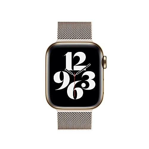 sresrrw Correa magnética de Malla de Acero Inoxidable Compatible con Apple Watch 38mm 40mm 41mm,Bandas para iWatch Series 7 6 5 4 3 2 1 SE para Mujeres Hombres (Oro Vintage, 38mm/40mm/41mm)