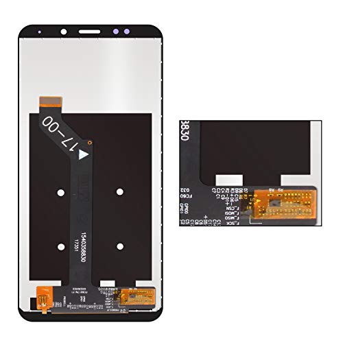 SRJTEK Pantalla LCD Pantalla Digitalizador Reemplazo del Conjunto del Panel táctil para Xiaomi Redmi 5 Plus Black