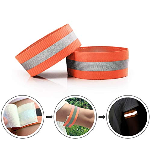 SSyang 10 Piezas Bandas Reflectantes Elásticas,Brazalete Reflectante Bandas Reflectantes Pierna Elásticas Reflectante Alta Visibilidad Correr Aire Libre Ciclismo Cinturón de Seguridad Reflectante