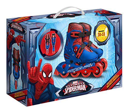 STAMP - Patines en línea de 4 ruedas - tamaño ajustable 30-33 – SPIDERMAN