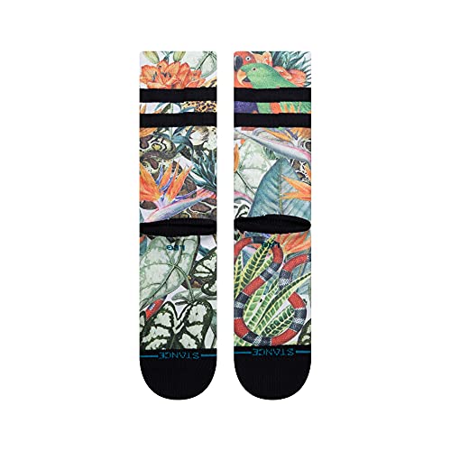 Stance Jungle Life Crew Calcetines, Blancuzco, Large