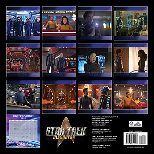 STAR TREK DISCOVERY 2022 WALL CALENDAR