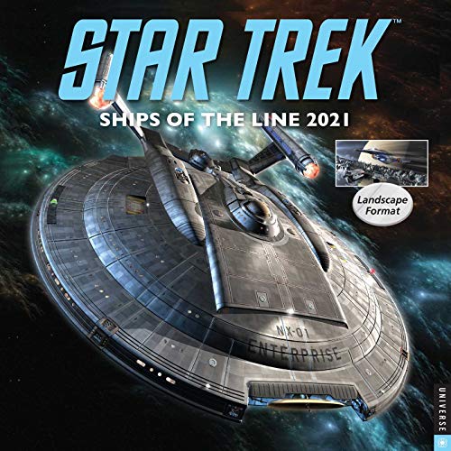 STAR TREK SHIPS OF LINE 2021 WALL CALENDAR