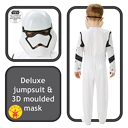 Star Wars - Disfraz de Stormtrooper, Episode 7, Deluxe, para niños (Rubie'S 620269-TW)