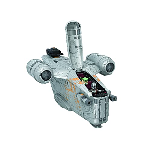 Star Wars Mission Fleet Mandalorian The Child Razor Crest Outer Rim Run-Figura de acción y vehículo a Escala de 6 cm, Multicolor (Hasbro F0589)