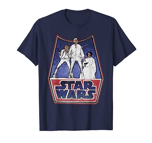 Star Wars Retro Hero Sketch Logo Camiseta