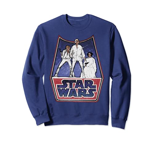 Star Wars Retro Hero Sketch Logo Sudadera