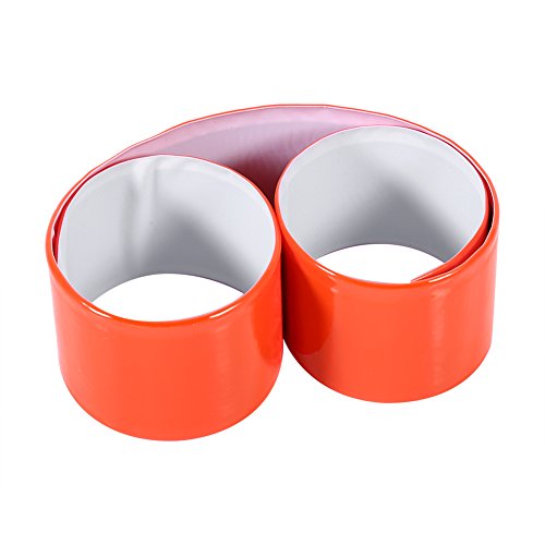 Starbun Tiras Reflectantes de ciclismo-20 Piezas Correas Reflectantes portátiles Pantalón de Seguridad Correa de Pierna Correa para Ciclismo Senderismo(Rojo)