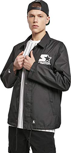 STARTER BLACK LABEL Jacke Starter Coach Jacket Chaqueta, Negro, L para Hombre