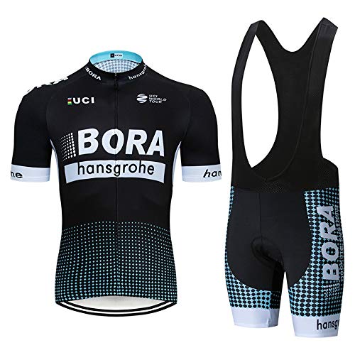 STEPANZU Ropa Ciclismo Hombre Verano Maillot Ciclismo Manga Corta Ropa MTB y Culotte Pantalones Cortos Acolchado