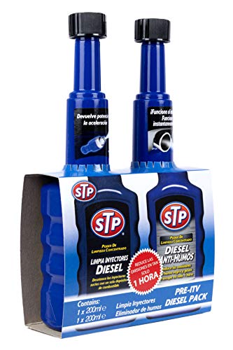 STP Zstp05 Pack Pre-Itv Diésel Antihumos, 200 Ml + St66200Es Limpiador Filtro Partículas, 200 Ml