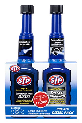 STP Zstp05 Pack Pre-Itv Diésel Antihumos, 200 Ml + St66200Es Limpiador Filtro Partículas, 200 Ml