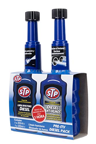 STP Zstp05 Pack Pre-Itv Diésel Antihumos, 200 Ml + St66200Es Limpiador Filtro Partículas, 200 Ml