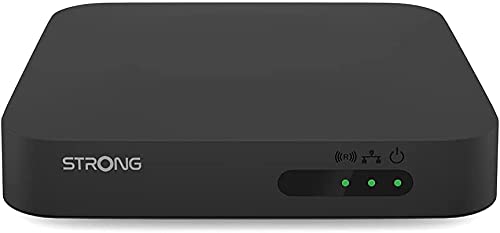 Strong Leap-S1 Android TV box ultra HD 4K - Receptor de Android y OTT, acceso directo a Google Playstore, streaming de vídeo, Bluetooth, asistente vocal Google, SPDIF óptico, puerto USB 3.0, negro