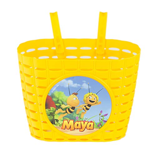 Studio 100 Maya de Bij - Cesta para bicicleta infantil (20 cm), color amarillo
