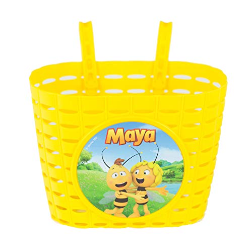 Studio 100 Maya de Bij - Cesta para bicicleta infantil (20 cm), color amarillo claro