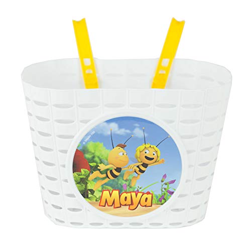 Studio 100 Maya de Bij - Cesta para bicicleta infantil (20 cm), color blanco