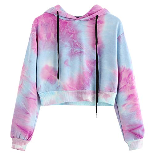 Sudadera Mujer con Capucha 2020 Tie-Dye Estampado Originals - Chica de Moda Suéter Otoño e Invierno Manga Larga - Vibrante Abrigos para Niñas y Mujeres