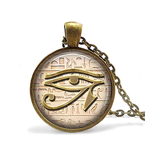 Sunshine Colgante de ojo egipcio de Ra, antiguo Kemet, ojo de Ra, Dios Ra, joyas egipcias