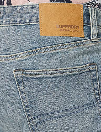 Superdry 02 Tyler Slim Short Pantalones Cortos, Azul (El Passo Vintage Blue X5x), 48 (Talla del Fabricante: 30) para Hombre