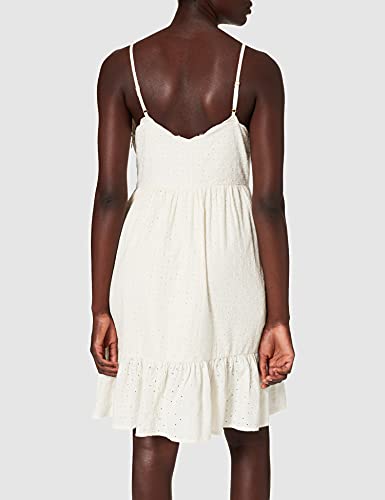 Superdry Broderie Mini Dress Vestido, Crema, X-Large para Mujer