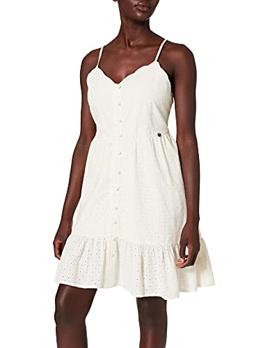 Superdry Broderie Mini Dress Vestido, Crema, X-Large para Mujer