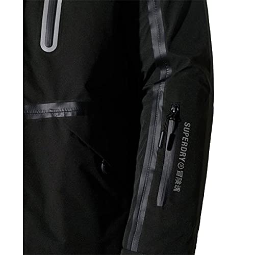 Superdry Chaqueta Expedition Shell, Negro, M para Hombre