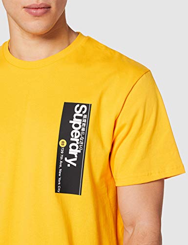 Superdry Cl Transit tee Camiseta, Vara de Oro, M para Hombre