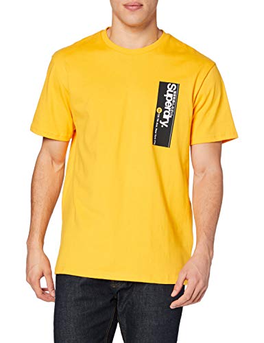 Superdry Cl Transit tee Camiseta, Vara de Oro, M para Hombre