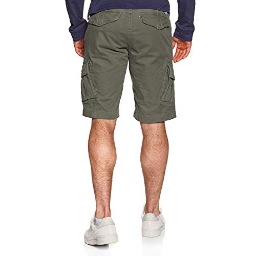 Superdry Core Cargo Shorts Pantalones Cortos, Verde (Draft Olive L1L), 34W para Hombre