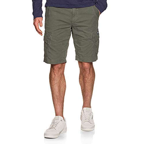 Superdry Core Cargo Shorts Pantalones Cortos, Verde (Draft Olive L1L), 34W para Hombre