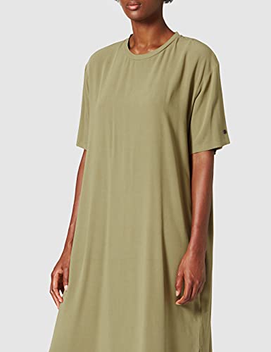 Superdry Curva Hem Shift Dress Vestido, Moss Khaki, Medium para Mujer