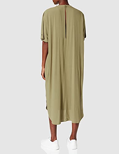 Superdry Curva Hem Shift Dress Vestido, Moss Khaki, Medium para Mujer