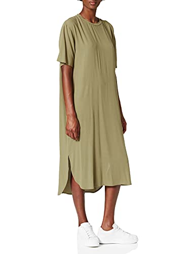 Superdry Curva Hem Shift Dress Vestido, Moss Khaki, Medium para Mujer