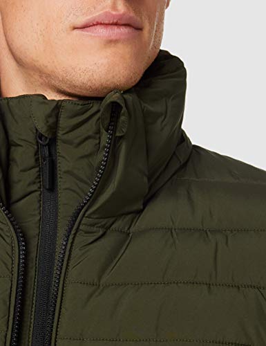 Superdry Hooded Fuji Jacket Chaqueta Acolchada, Caqui del ejército, XXL para Hombre