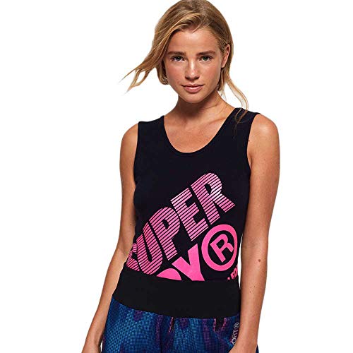 Superdry Japan Edition - Cuerpo Diagonal para Mujer, Mujer, GS3230MT, Flash Navy, 10