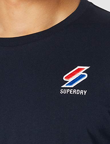 Superdry M6010435A Camisa, Azul Oscuro, L para Hombre