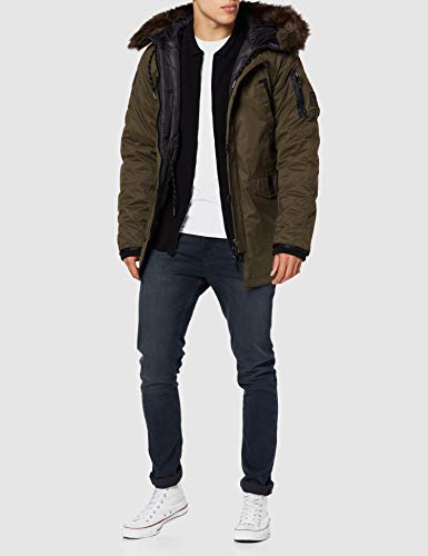 Superdry SDX Parka, Caqui, 3XL para Hombre