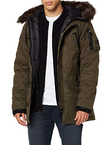 Superdry SDX Parka, Caqui, 3XL para Hombre