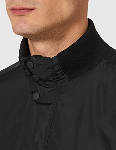 Superdry Studio Harrington Chaqueta, Negro, L para Hombre