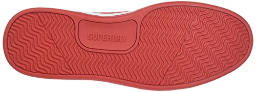 Superdry Vegan Basket Ov Low Trainer, Zapatillas Hombre, Bison Black Americana Red, 41 EU