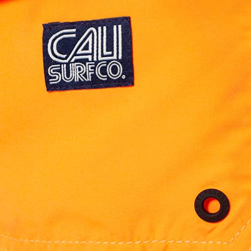 Superdry Venice Swim Short Pantalones Cortos para Tabla, Orange Chill, L para Hombre