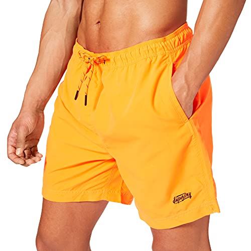 Superdry Venice Swim Short Pantalones Cortos para Tabla, Orange Chill, L para Hombre